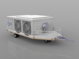 aircraft air conditioning unit truck Modelo 3D