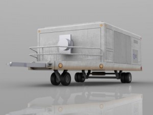 aircraft air conditioning unit truck Modelo 3D