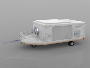 aircraft air conditioning unit truck Modelo 3D