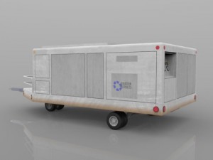 aircraft air conditioning unit truck Modelo 3D