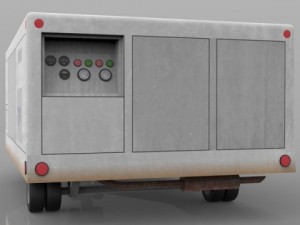 aircraft air conditioning unit truck Modelo 3D