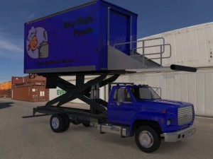 airport supply truck 3D Model