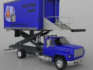 airport supply truck 3D Model