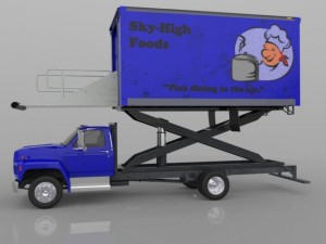 airport supply truck 3D Model