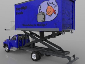 airport supply truck 3D Model