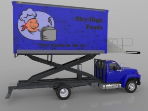 airport supply truck 3D Model