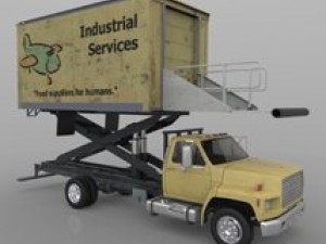 airport supply truck 3D Model