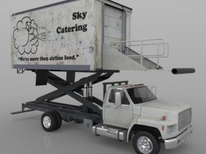 airport supply truck 3D Model
