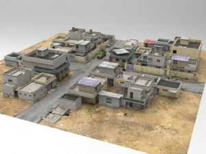 desert town 3D Модель
