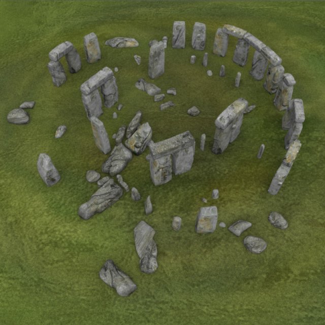 stonehenge 3D-Modell .c4d .max .obj .3ds .fbx .stl .blend 