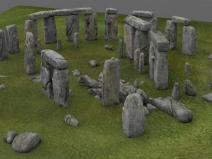 stonehenge 3D-Modell