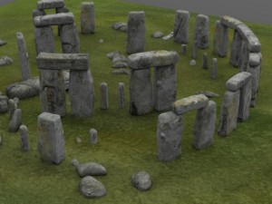 stonehenge 3D-Modell