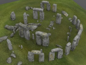 stonehenge 3D-Modell