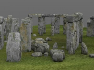 stonehenge 3D-Modell