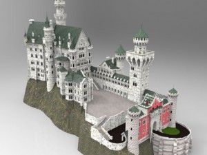 neuschwanstein castle 3D 模型