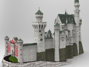 neuschwanstein castle 3D 模型