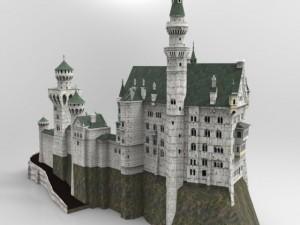neuschwanstein castle 3D 模型