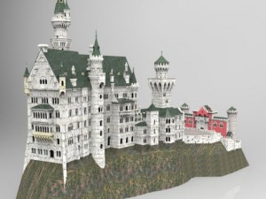 neuschwanstein castle 3D 模型