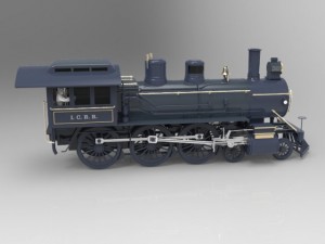 locomotive 382 3D Модель