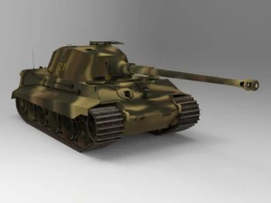 king tiger 3D Model