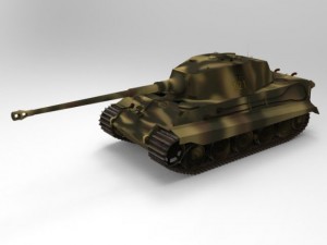 king tiger Model 3D