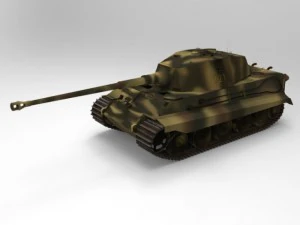 king tiger 3D Model