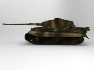king tiger 3D Model