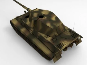 king tiger 3D Model