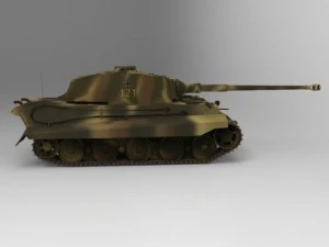 king tiger 3D Model