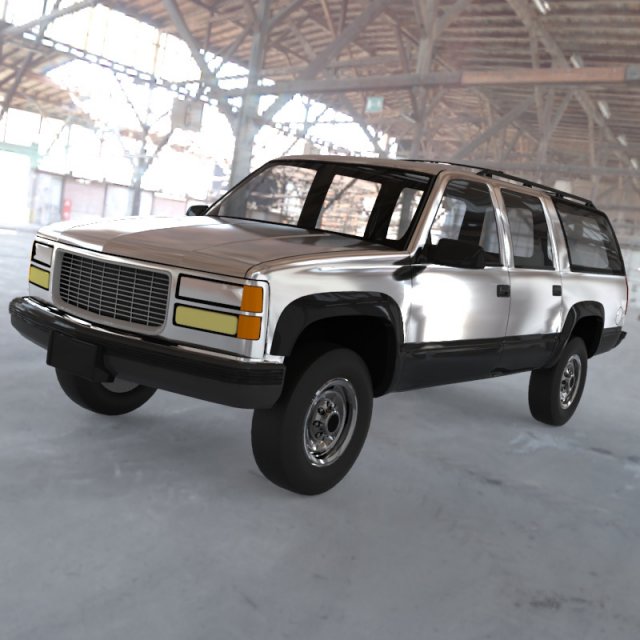 chevrolet suburban 1998 Modelo 3D .c4d .max .obj .3ds .fbx .stl .blend 
