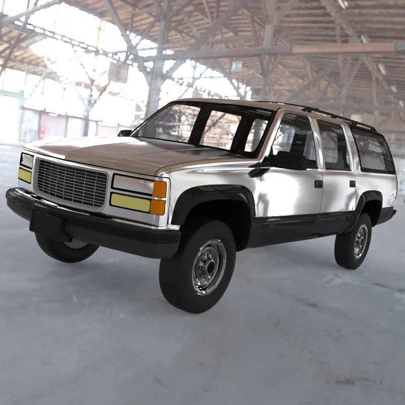 chevrolet suburban 1998 3D Model .c4d .max .obj .3ds .fbx .stl .blend 
