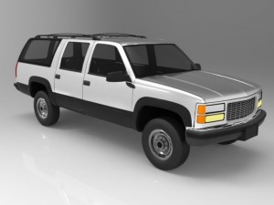 chevrolet suburban 1998 Modelo 3D