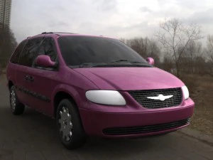 chrysler town country lx minivan 2002 Modelo 3D