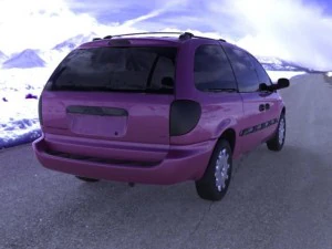 chrysler town country lx minivan 2002 Modelo 3D