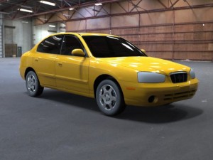 hyundai avante 2001 Modelo 3D