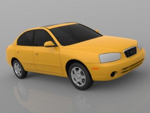 hyundai avante 2001 3Dモデル