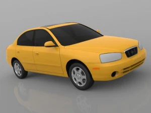 hyundai avante 2001 3D Model