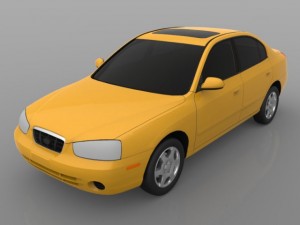 hyundai avante 2001 3Dモデル