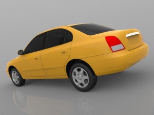 hyundai avante 2001 3Dモデル