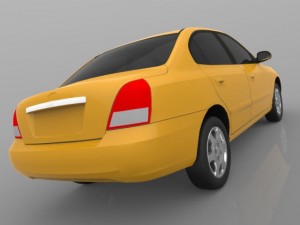 hyundai avante 2001 3Dモデル