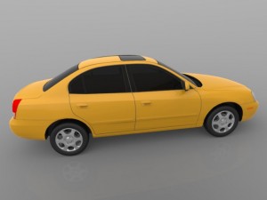 hyundai avante 2001 3Dモデル