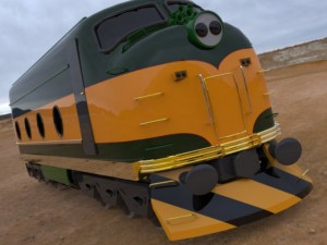 train engine 3D 模型
