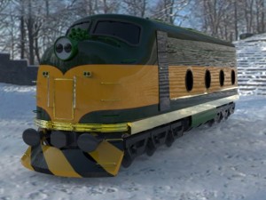 train engine 3D Модель