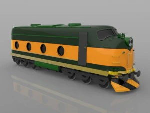 train engine 3D Model