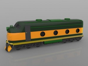 train engine 3D Модель
