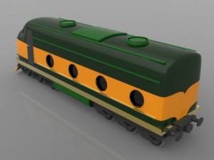 train engine 3D Модель