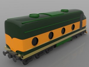 train engine 3D Модель