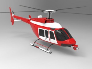 bell 407 jetranger 3D Model