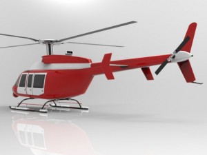 bell 407 jetranger 3D Model