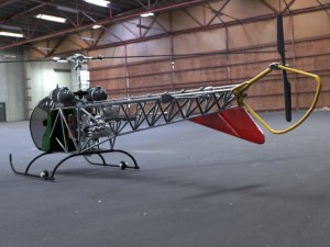 bell 47g helicopter Modèle 3D